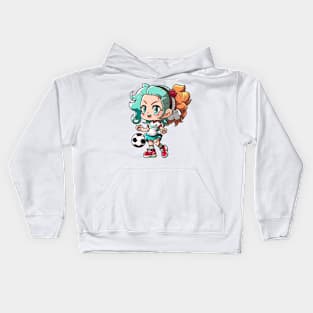 Football Girl Kids Hoodie